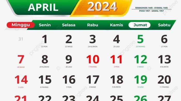 Jadwal libur dan cuti bersama hari raya idul fitri 2024